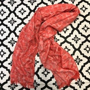 Coach signature print scarf